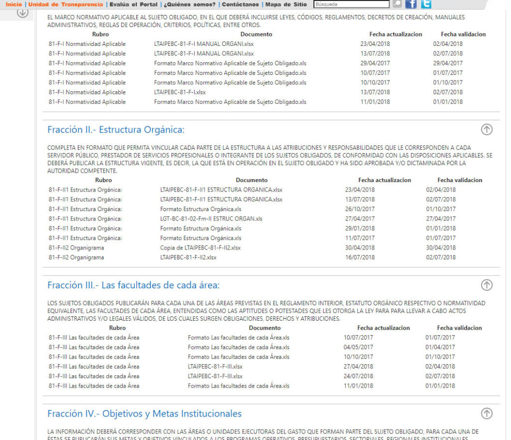 actualización 2018