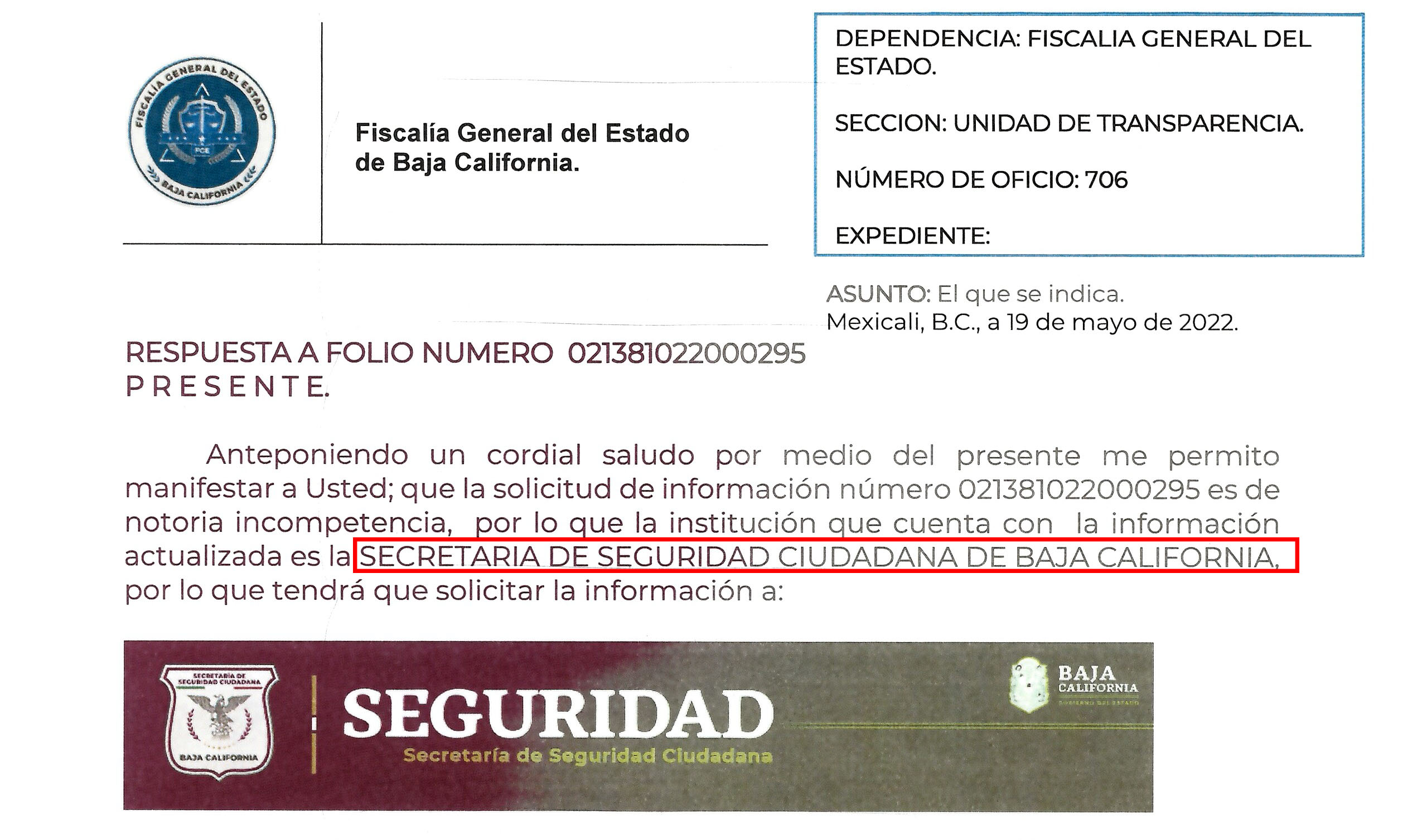 Respuesta Fiscalia