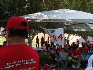 Realizan miembros del SETE paro laboral 6 paro laboral