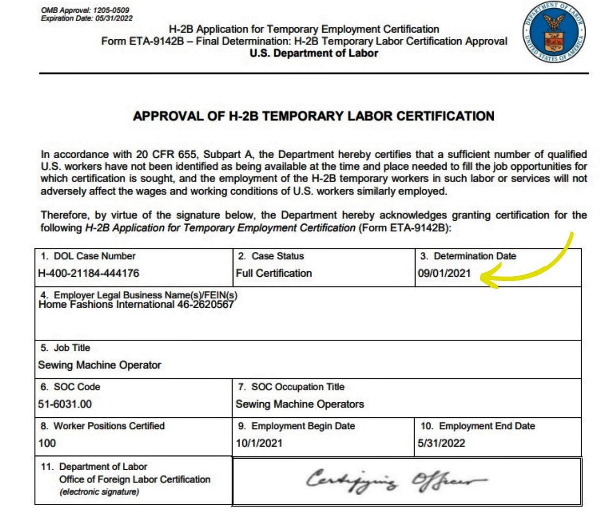 03 Certificado DOL