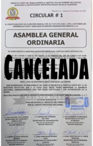 Asamblea convocada por Selene Cota