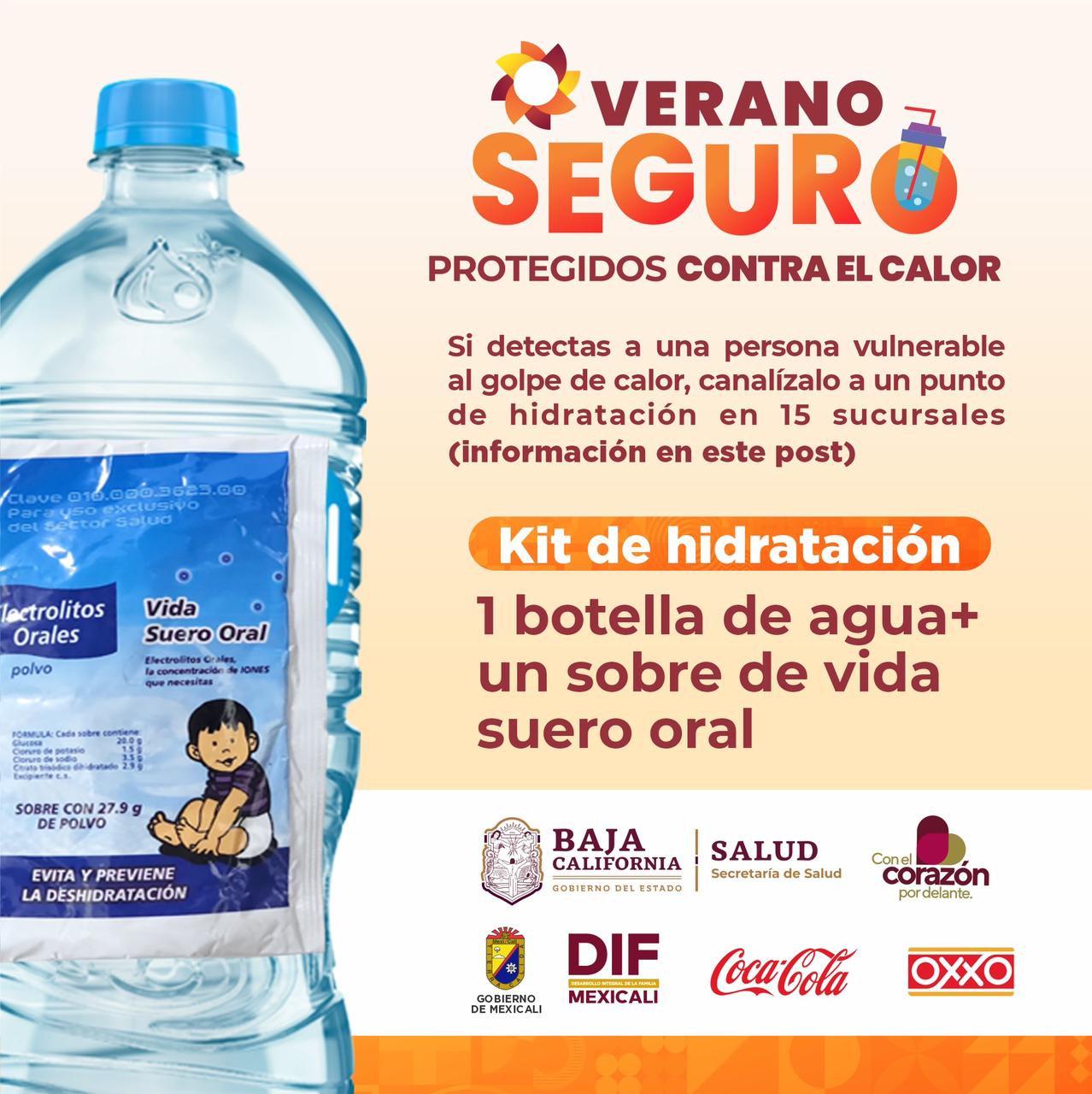 Ola de calor: Aquí puedes encontrar Vida Suero Oral gratuito 1 calor alerta