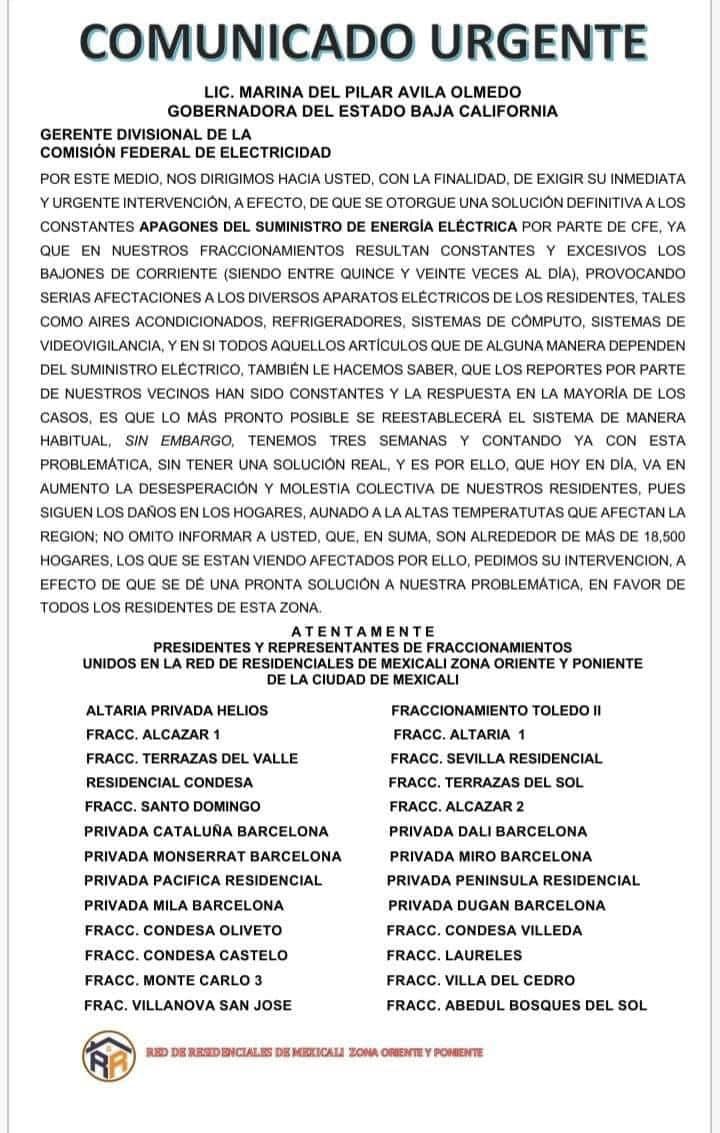 apagones desplegado
