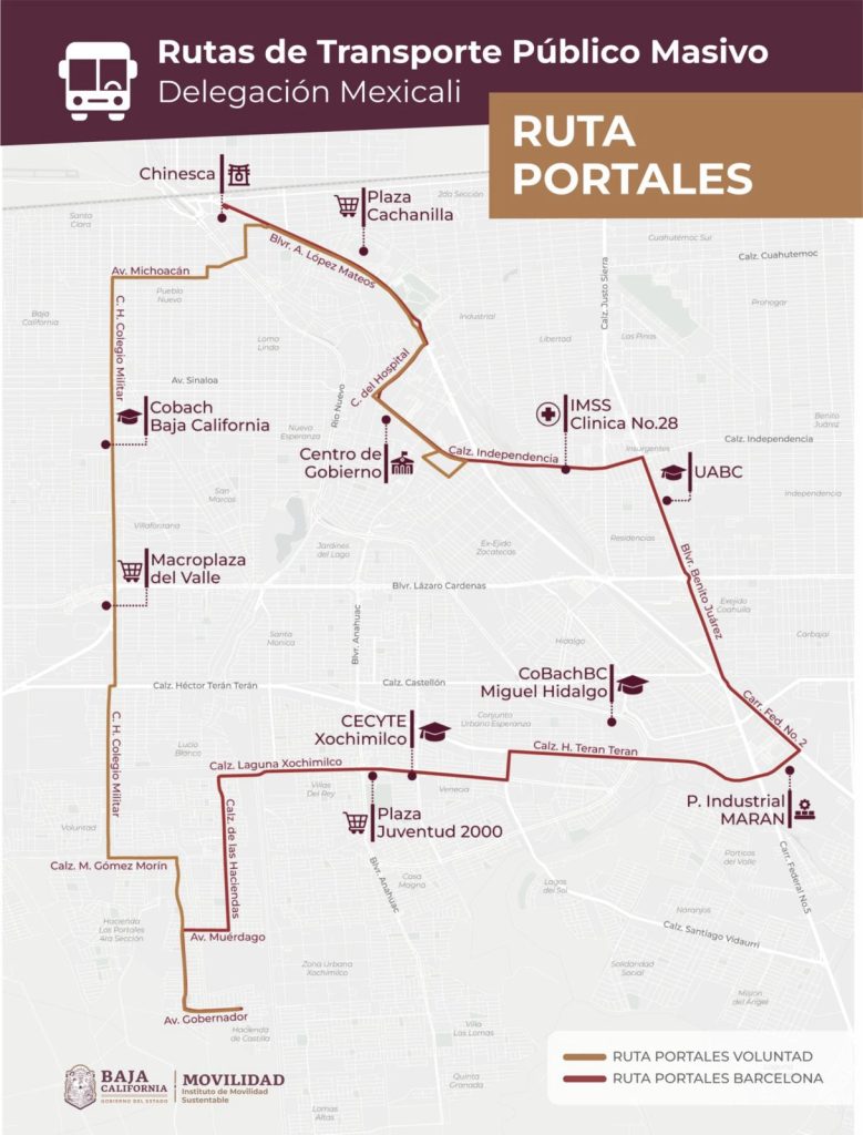 Anuncian ruta de transporte en Portales 1 ruta portales