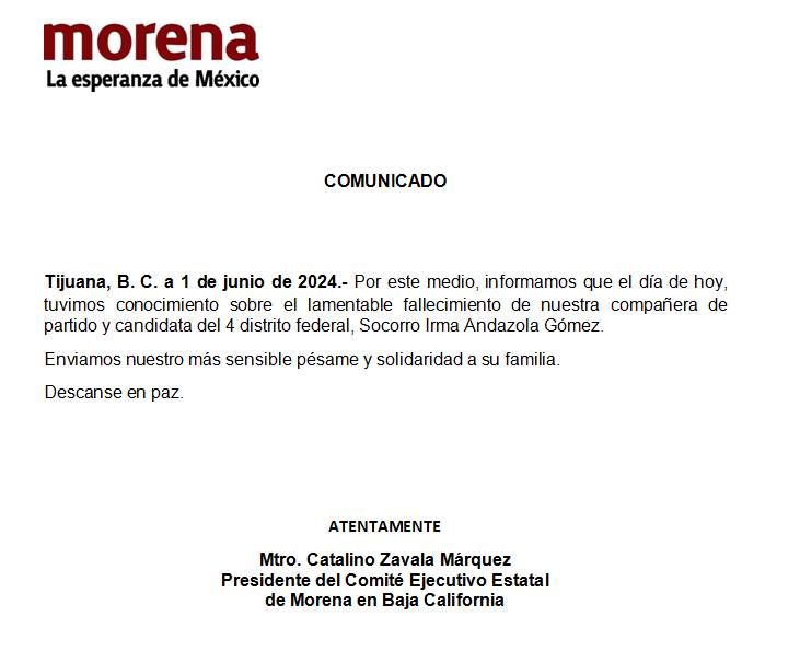 Confirman fallecimiento de diputada Irma Andazola 1 447191121 873623841462251 902462377120801293 n