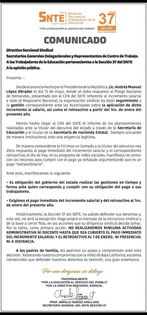 Puede que se realice el pago del retroactivo antes del regreso a clases. 1 WhatsApp Image 2024 08 08 at 10.32.58 AM