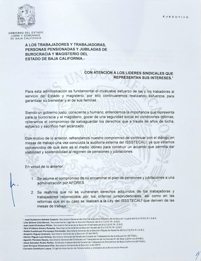 Tras paro de labores, gobernadora firma compromisos con la burocracia 1 WhatsApp Image 2024 11 28 at 5.19.27 PM