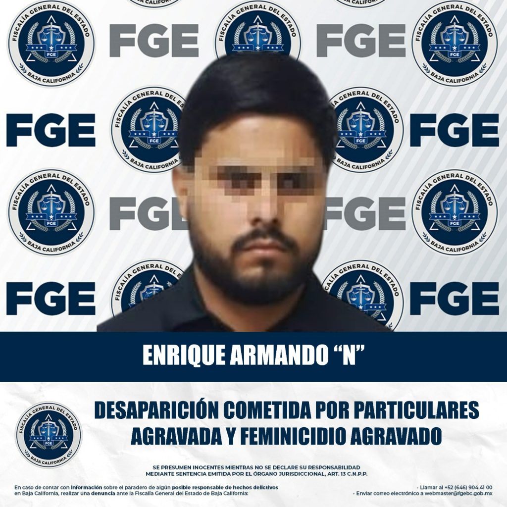 Vinculan a implicado en el Feminicidio de Joseline Dianeth en Mexicali 1 Enrique Armando