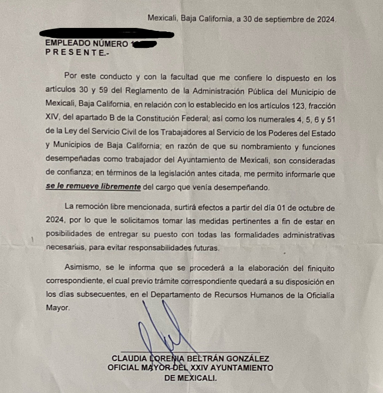 despido